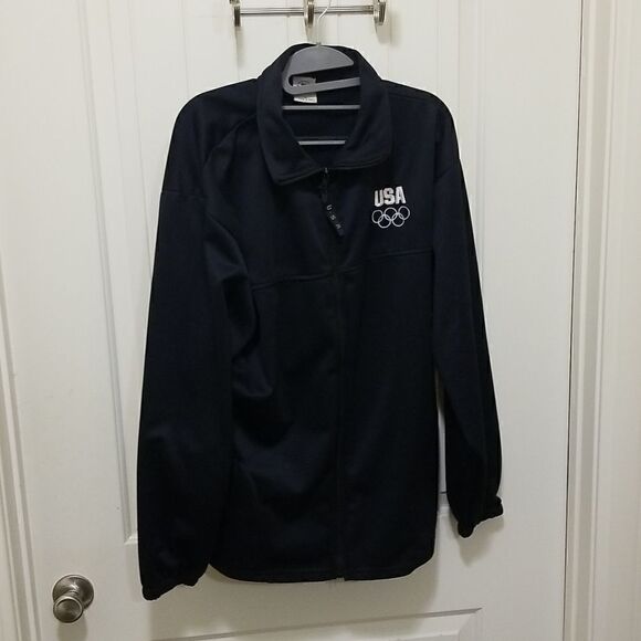 Official Vintage Olympic Zip up Sweat jacket Wmn's sz XL - Picture 1 of 6